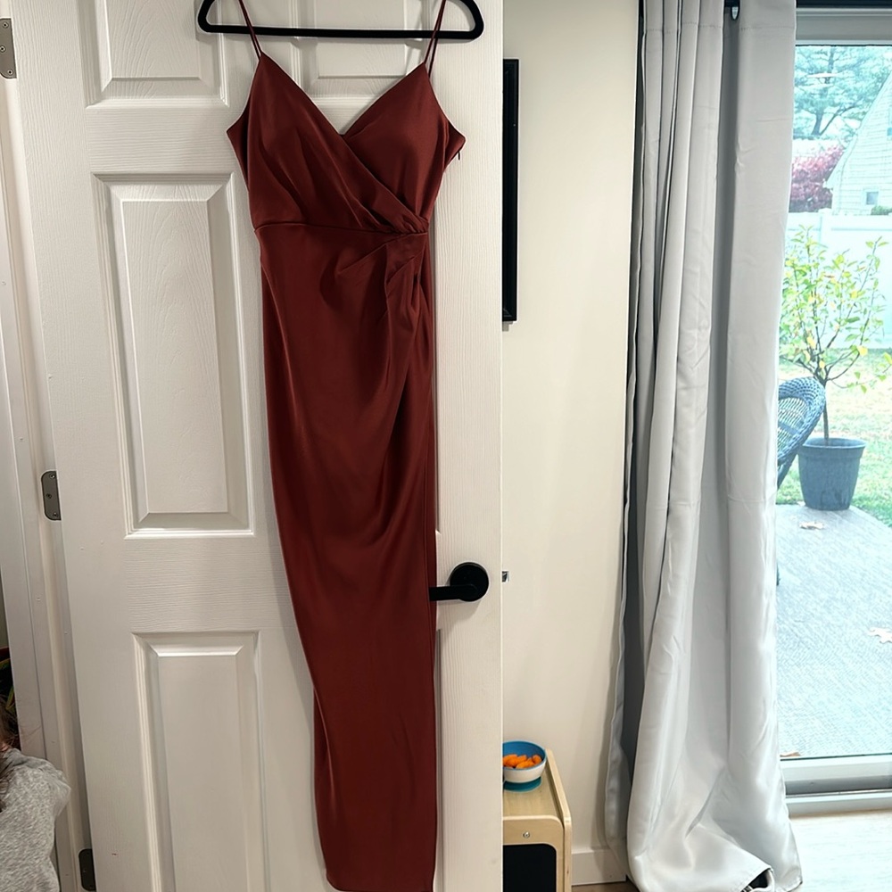 Beautiful BHLDN burnt orange long formal dress. With pads sewn in. Never worn!